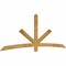 Ekena Millwork Alberta Rough Sawn Timber Gable Bracket, Western Red Cedar, 108"W x 40"H x 2"D x 4"F, 9/12 Pitch GBW108X40X0204ALB00RWR - alternate 5